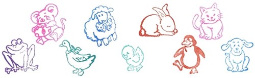 Goki sello animales - sello autoentintable con motivo animal plástico-2
