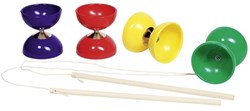 Goki diabolo juguete con mangos de madera y cuerda - motricidad