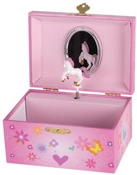 Goki caja de música unicornio - joyero con unicornio danzante