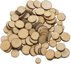 Goki Discos de madera para manualidades - 100 piezas Juguete creativo