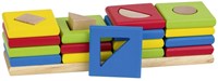 Goki Juego de clasificación madera formas y colores juguete educativo