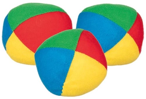 Goki pelotas de malabares con relleno de cuentas - juguete colorido