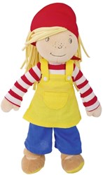 Goki muñeca de peluche Peggy Diggledey muñeca 28 cm multicolor