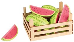 Goki caja de frutas de madera - melones - accesorio para puesto de mercado