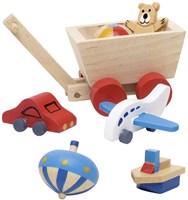 Goki accesorios casa de muñecas habitación infantil set de madera