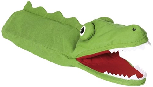 Goki marioneta de mano cocodrilo peluche 30cm - juguete marioneta suave