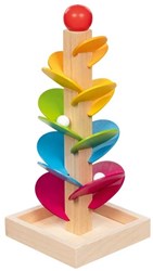 Goki juego de canicas juguete educativo madera colorido FSC