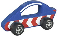 Goki coche de carreras de madera - vehículo colorido para niños