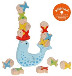 Goki juego de equilibrio de focas de madera - juego de habilidad para niños