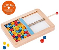Goki juego Mikado con discos - juego de habilidad de madera para niños