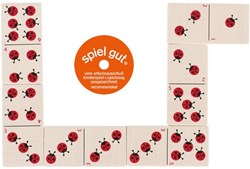 Goki Juego de dominó - Mariquitas juguete educativo de madera