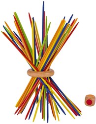 Goki Mikado Arcoíris juego de madera 43 piezas juguete colorido