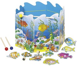 Goki juego de pesca deluxe set magnético de madera para niños