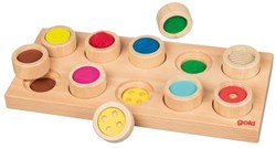 Goki memory juego táctil de madera estructura superficial educativo