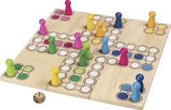Goki juego de ludo de madera - tablero variable para niños