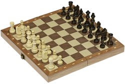 Goki set de ajedrez de madera - tablero juego de viaje FSC madera