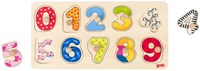 Goki puzzle de madera aprender a contar - juguete educativo para niños pequeños