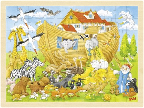 Goki puzzle de madera animales Arca de Noé 96 piezas FSC niños