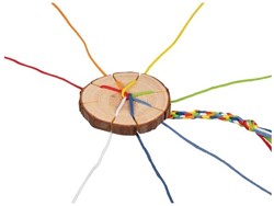 Goki disco de madera para trenzar pulseras set manualidades - hobby creativo