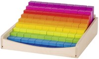 Goki varillas de conteo juguete educativo de madera 100 piezas coloridas