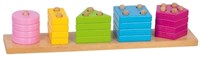 Goki puzzle de madera educativo formas y colores 20 piezas