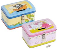 Goki hucha - pirata y princesa hucha infantil metálica