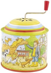 Goki caja de música metálica granja - Old McDonald had a farm canción infantil