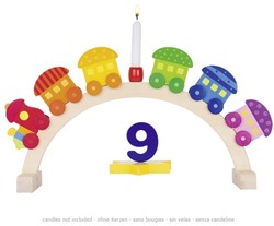 Goki Arche anniversaire Mon petit train, loco avec 5 wagons