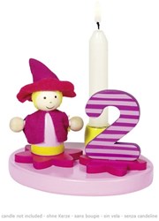 Goki velas de cumpleaños rosa - decoración para tarta de cumpleaños
