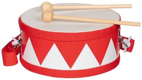 Goki tambor rojo - instrumento musical de juguete para niños