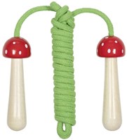 Goki cuerda para saltar mangos madera seta juguete multicolor niños