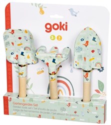 Goki set de herramientas de jardín para niños - primavera - juguete jardinería