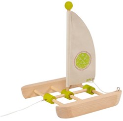 Goki kit catamarán - barco de juguete de madera 11 piezas