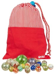 Goki canicas - canicas de colores en bolsa 50 piezas