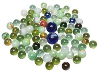 Goki canicas de cristal - juguete colorido en red - 88 piezas - juego de canicas