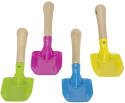 Goki pala de metal para niños con mango de madera juguete jardín