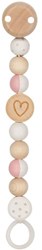 Goki cadena de chupete de madera corazón - accesorio para bebé