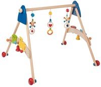Goki baby gym - centro de actividades tren de madera para bebés y niños pequeños