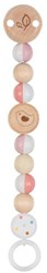 Goki cadena chupete madera pájaro accesorio bebé multicolor