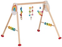 Goki baby gym arco de madera arcoíris - juguete sensorial