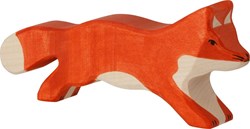 Holztiger figura de zorro de madera rojo juguete sostenible FSC
