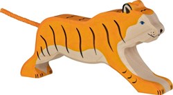 Holztiger figura de tigre de madera - juguete artesanal y seguro