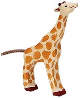 Holztiger jirafa de madera figura pequeña juguete artesanal