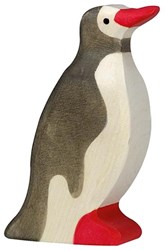 Holztiger figura de pingüino de madera - juguete sostenible