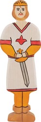 Holztiger figura de príncipe de madera - hecha a mano y sostenible