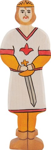 Holztiger figura de príncipe de madera - hecha a mano y sostenible