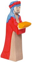 Holztiger figura de madera Caspar - figura navideña artesanal