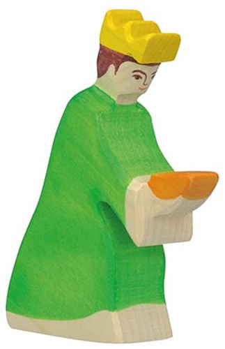 Holztiger figura de madera Balthasar figura navideña hecha a mano