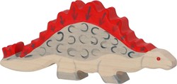Holztiger dinosaurio de madera estegosaurio figura de juego - juguete sostenible
