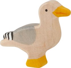 Holztiger gaviota de madera figura de juego - juguete artesanal y sostenible